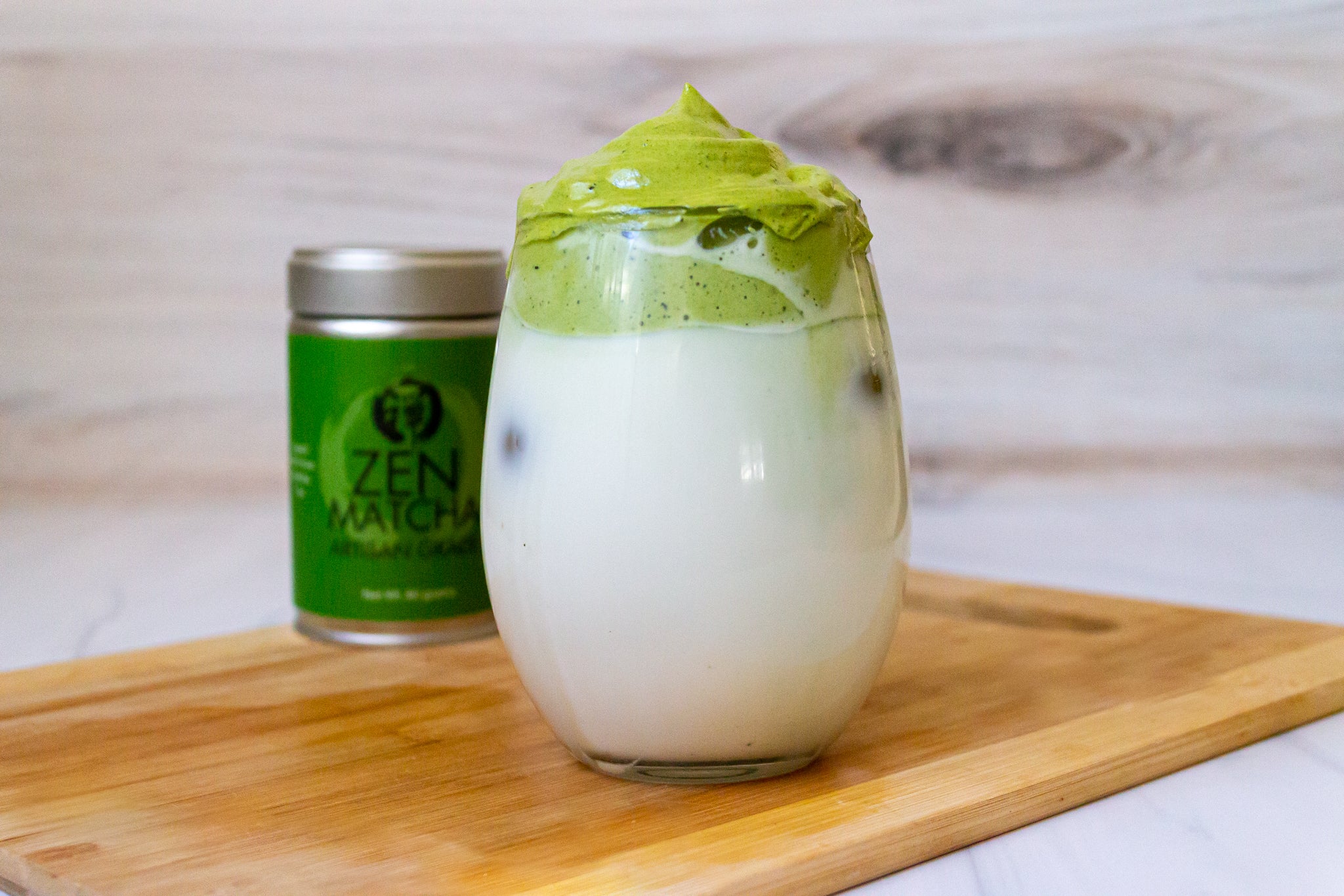 zenmatcha matcha dalgona iced matcha latte
