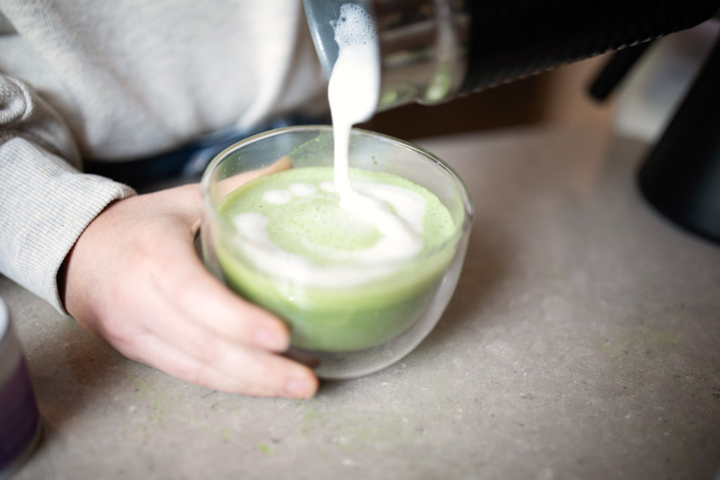 matcha latte glass bowl zenmatcha tea